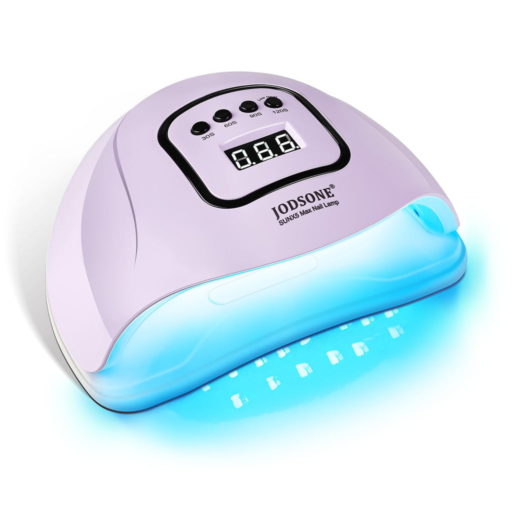 JODSONE UV LED Nail Lamp with Auto Sensor & 4 Timers – Purple