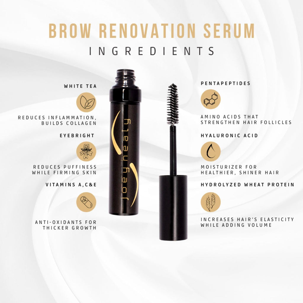 Joey Healy Brow Renovation Serum – Fuller Brows, Paraben-Free, Vitamin-Powered
