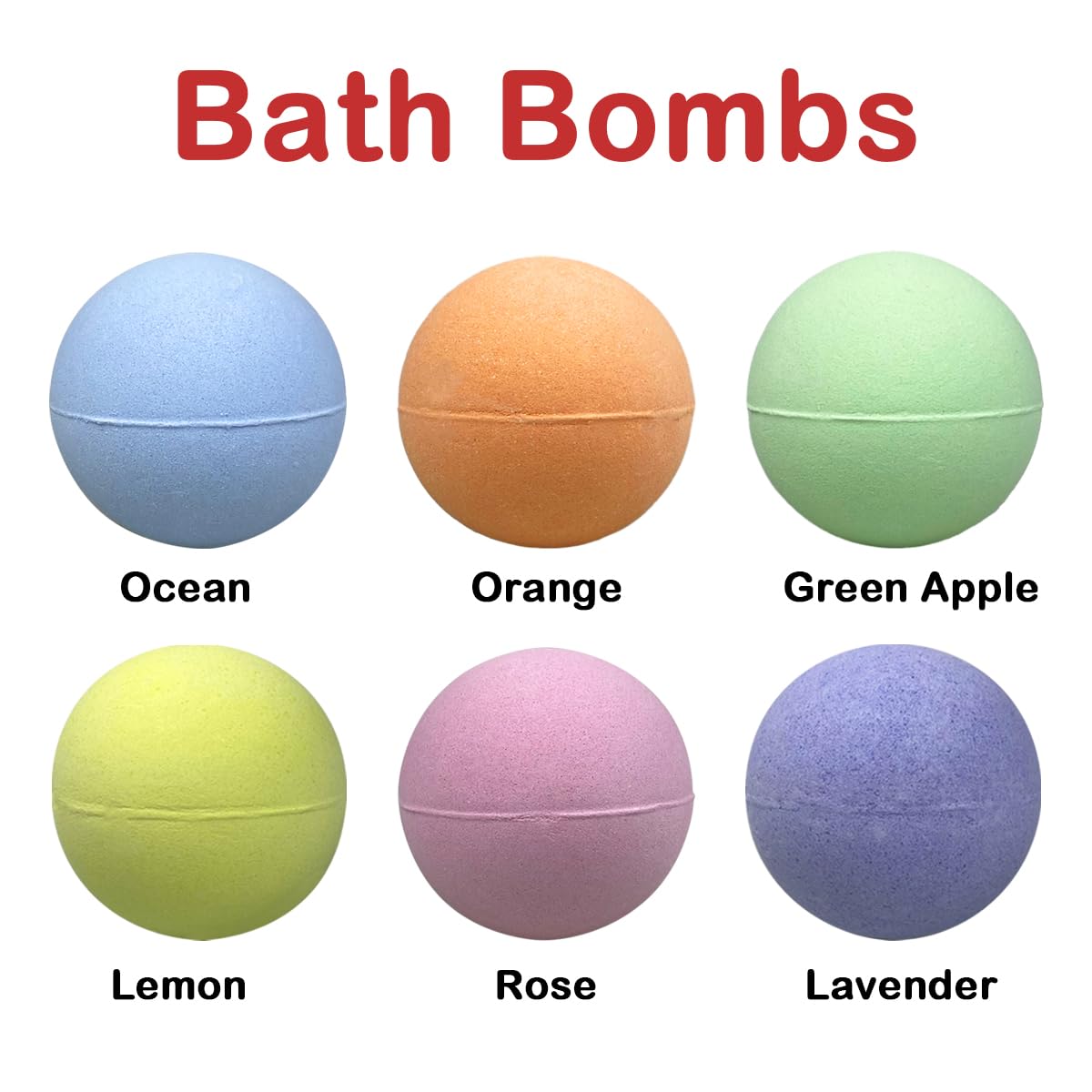 JoFAN 6 Pack Christmas Bath Bombs with Inside Squishy Toys