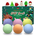 JoFAN 6 Pack Christmas Bath Bombs with Inside Squishy Toys