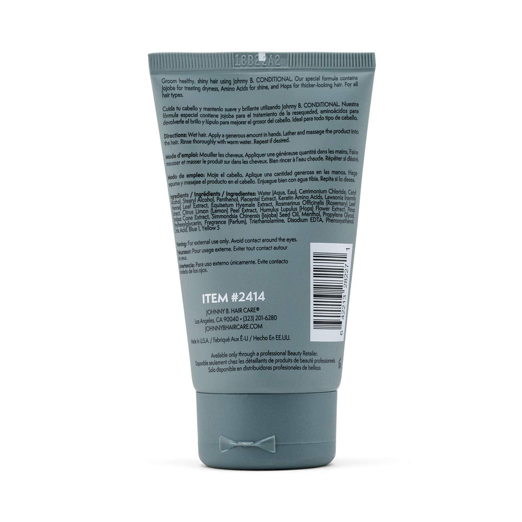 JOHNNY B. Conditional Conditioner 3.3 oz – Pack of 2 | Lightweight, pH-Balancing Hair Care