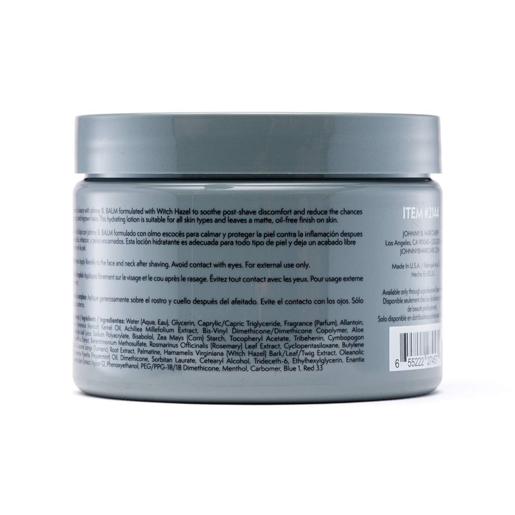 JOHNNY B. Professional Balm After Shave – All-Natural Hydrating, 12 oz