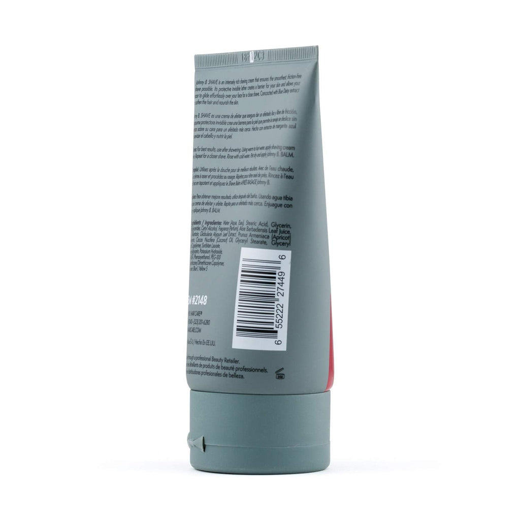JOHNNY B. Professional Men's Shave Cream Tube 3.3 oz | Barbershop-Quality Shaving & Skin Conditioning