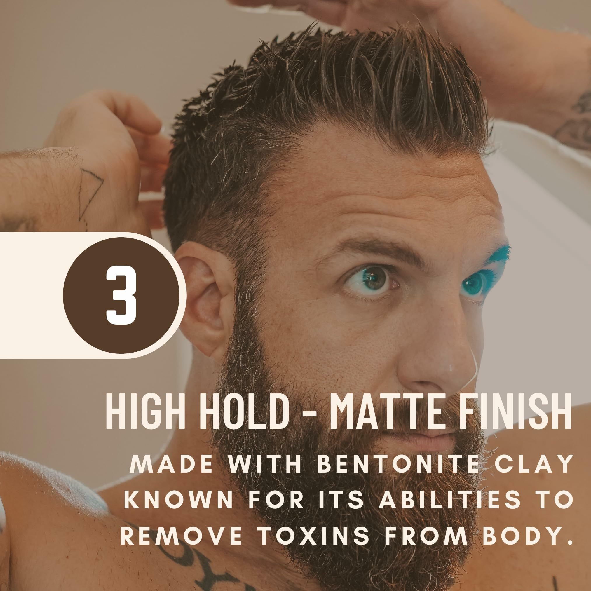 Johnny Slicks Formula 49 Clay Pomade - Organic, Firm Hold, Matte Finish (2 oz)