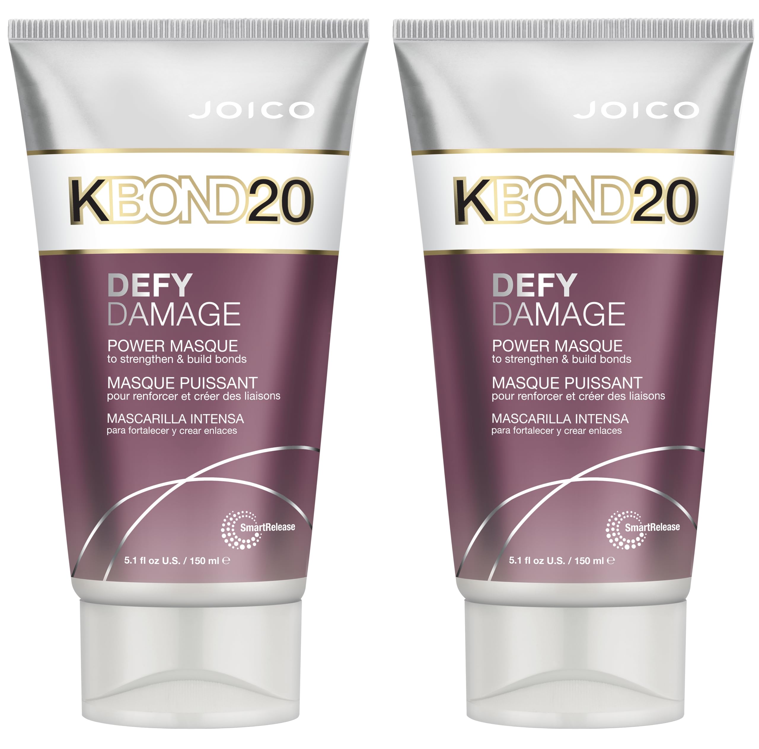 Joico Defy Damage KBOND20 Power Masque — Stronger, Hydrated Hair | Color-Safe | 2 Pack