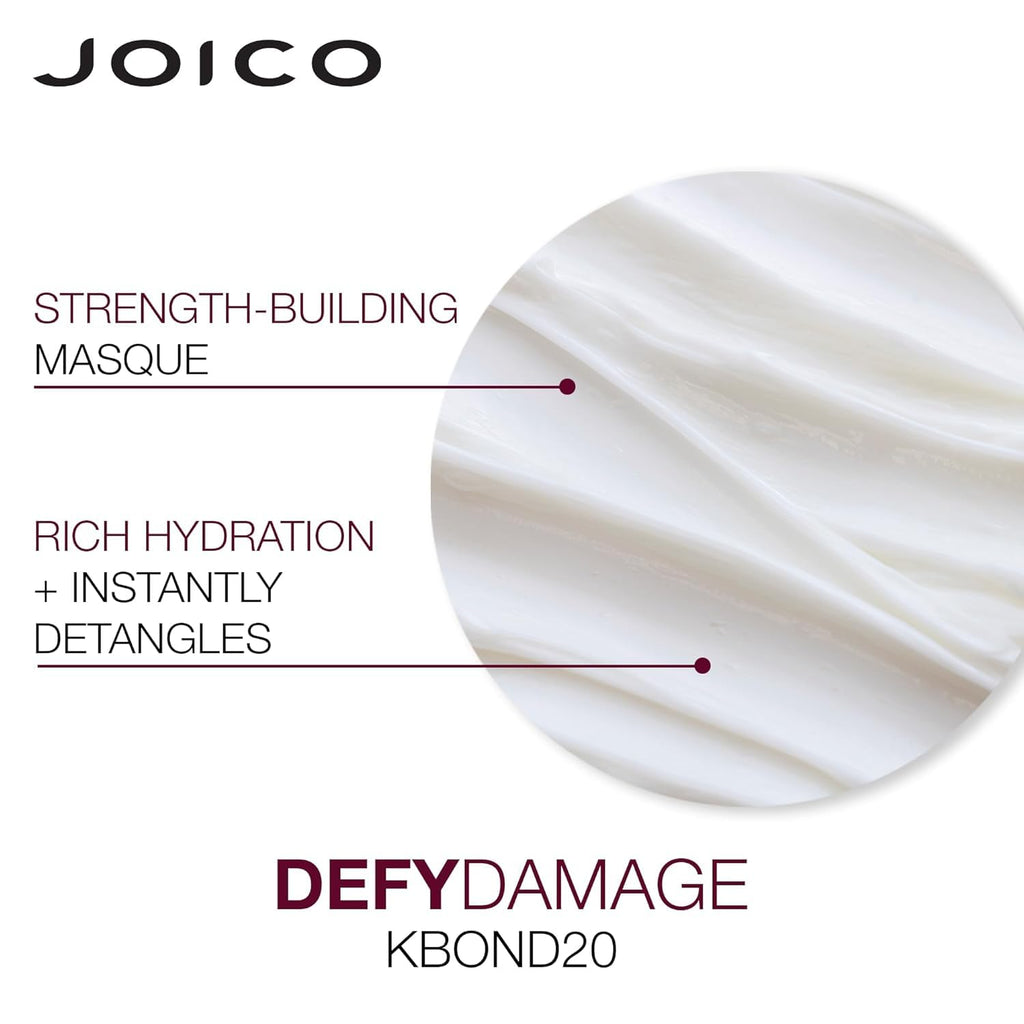 Joico Defy Damage KBOND20 Power Masque — Stronger, Hydrated Hair | Color-Safe | 2 Pack