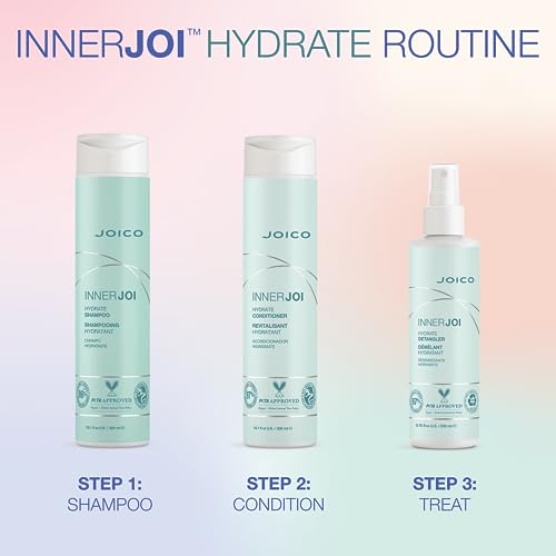 Joico InnerJoi Hydration Shampoo & Conditioner Set | Sulfate & Paraben Free, Vegan