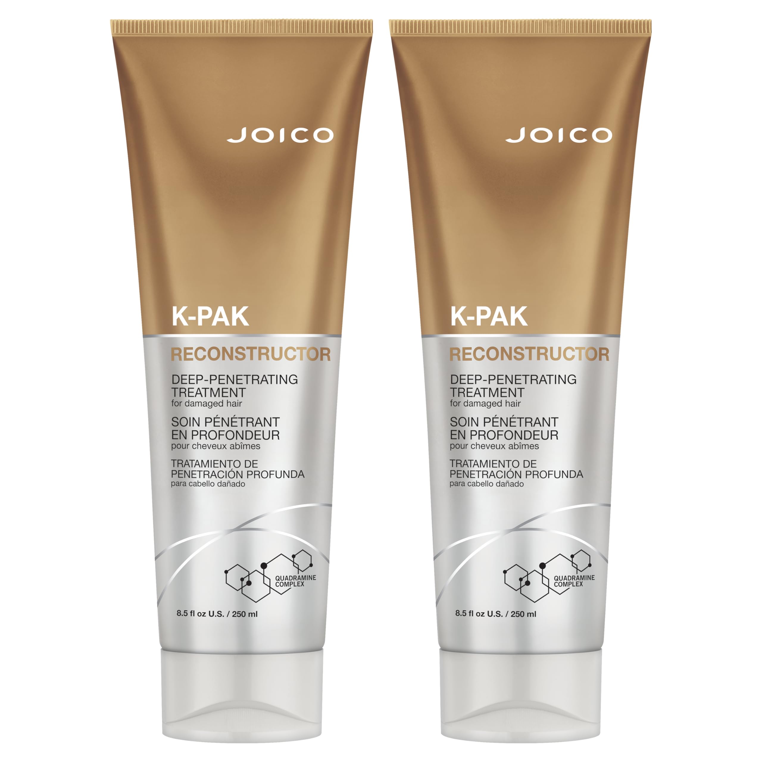 Joico K-PAK Reconstructor Deep-Penetrating Treatment — Repair & Strengthen Damaged Hair (Pack of 2, 8.5 oz each)