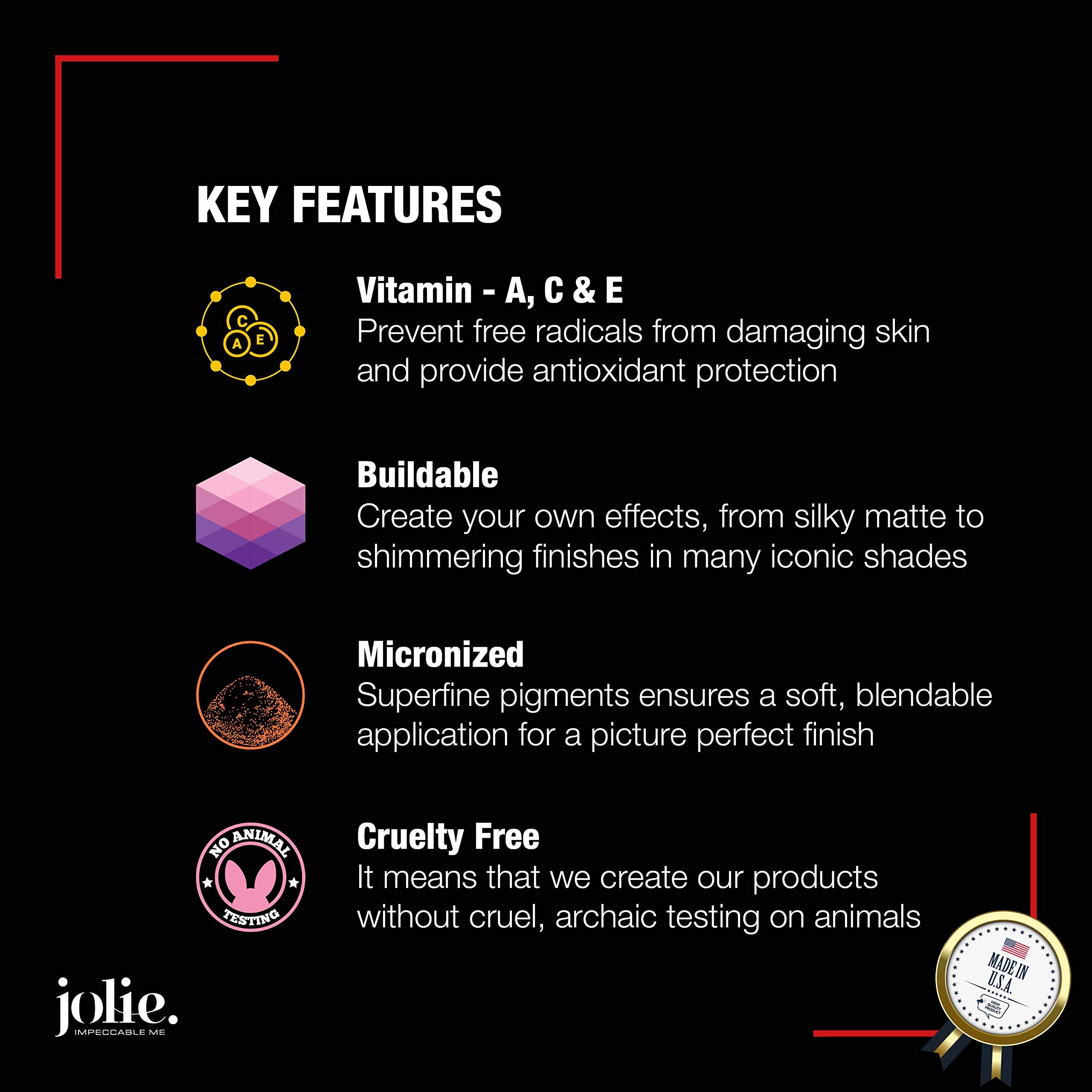 Jolie Blush Perfect Pressed Cheek Color | Highly Pigmented, Long-Lasting Finish (Swag) | Jolie IMPECCABLE ME