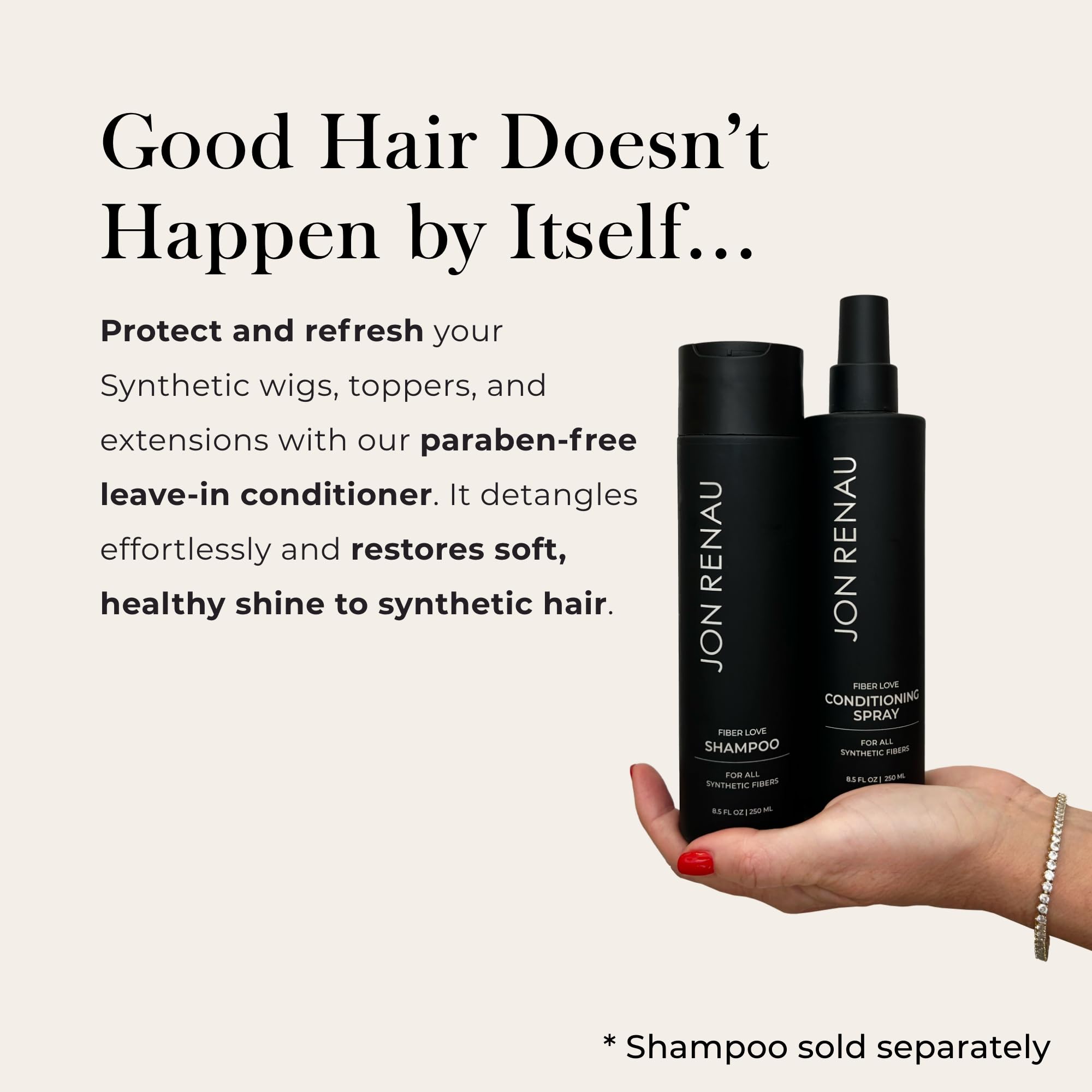 Jon Renau Fiber Love: Synthetic Conditioning Spray for Wigs & Extensions