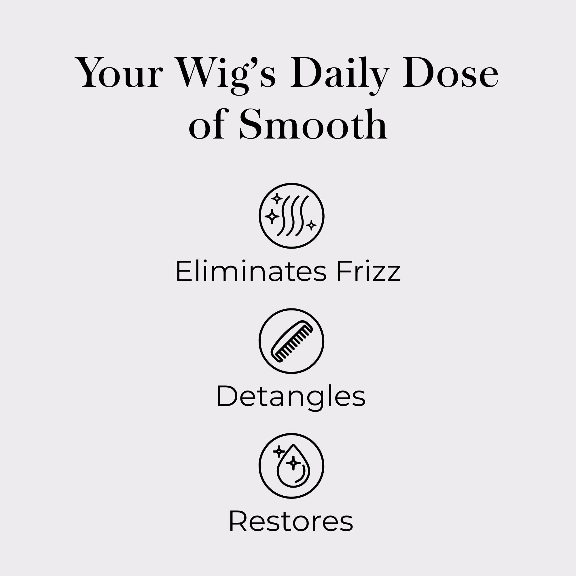 Jon Renau HD Smooth Detangler – Leave-In Spray for Synthetic Wigs & Extensions | Frizz Control & Easy Detangling | 8.5 oz