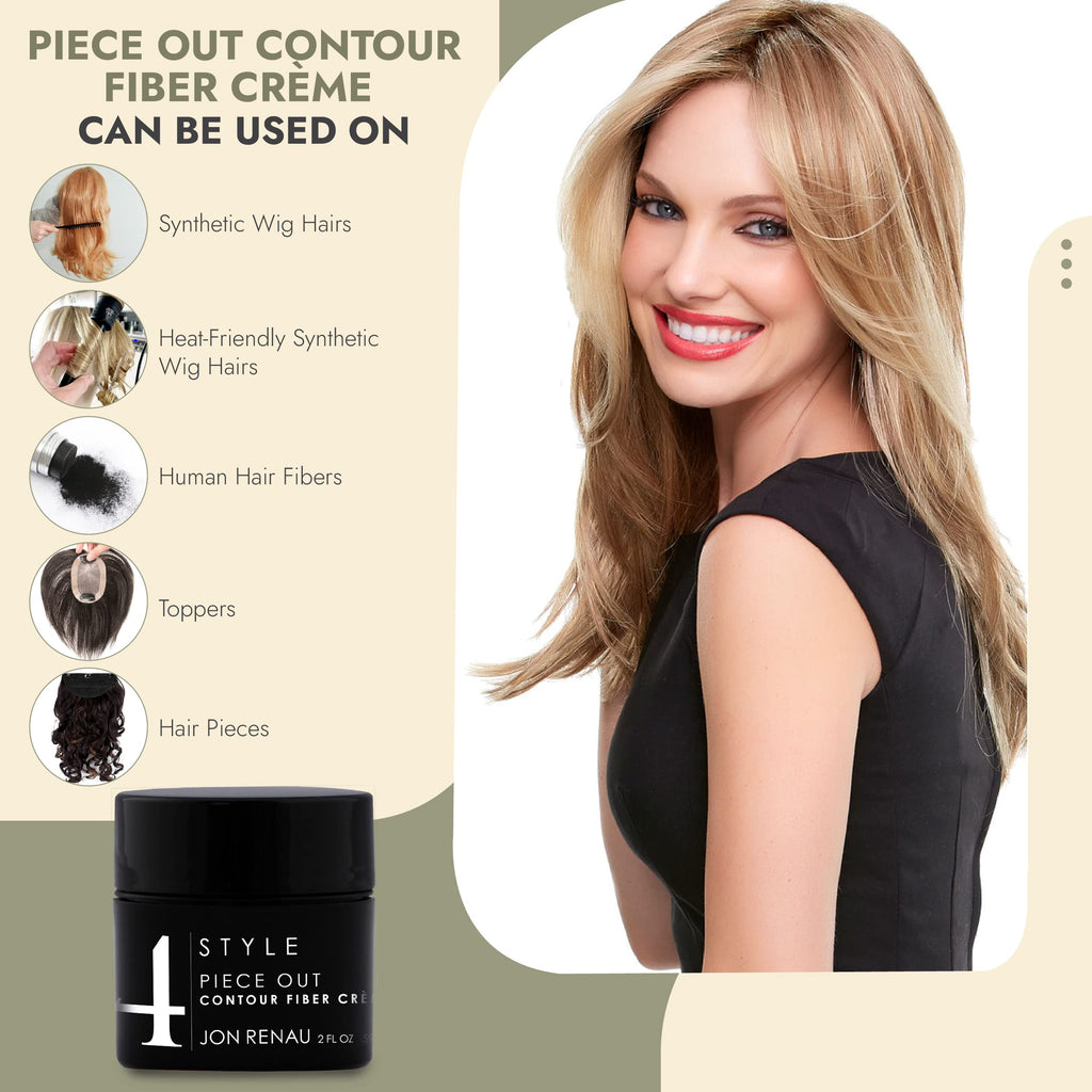 Jon Renau Piece Out Contour Fiber Crème – Wig Styling Cream, 2 oz