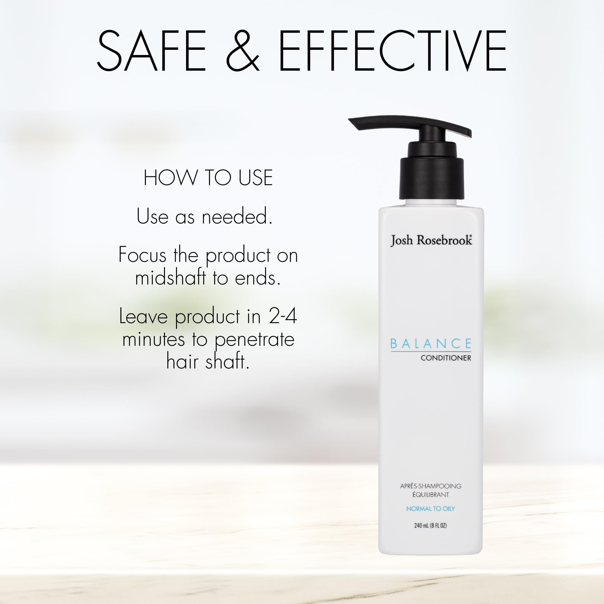 Josh Rosebrook Balance Conditioner – Lightweight, Volumizing Care for All Hair Textures