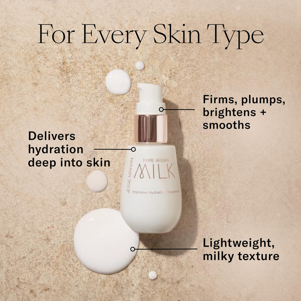 Josie Maran Pure Argan Milk & Triple Hydroxy Resurfacing Set – Hydration + Exfoliation (2 Pieces)