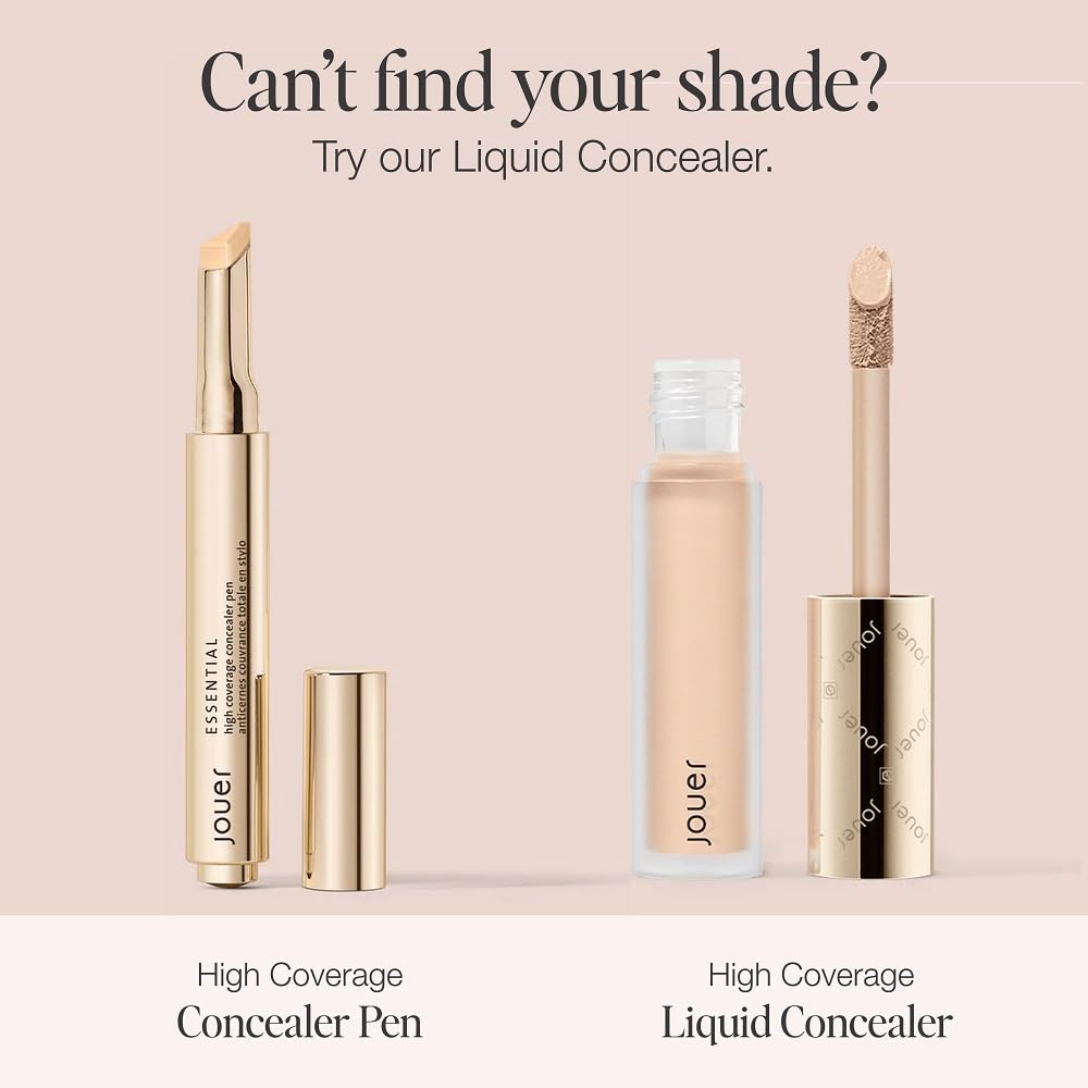 Jouer Essential High Coverage Concealer Pen – Hydrating Under-Eye Brightener