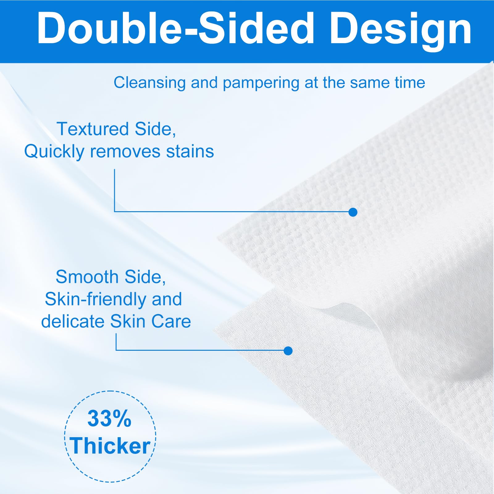 JOWLOT Disposable Face Towels – 480 Count Ultra Soft Thick Cotton Towels for Sensitive Skin