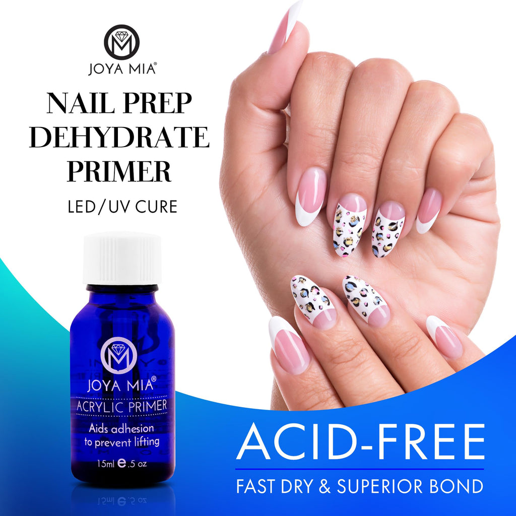 JOYA MIA pH Bond Nail Dehydrator & Primer Set — Acid-Free, Fast-Drying, Salon-Grade Prep for Gel & Acrylic