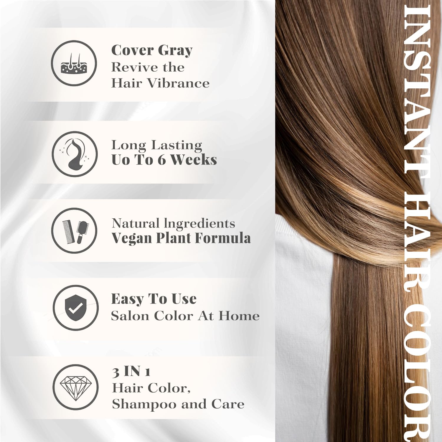 Joyful Young Hair Dye Shampoo 3-in-1 – Golden Copper Blonde, Semi-Permanent Color Depositing