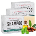J.R.LIGGETT'S Shampoo Bar - Jojoba & Peppermint, Sulfate-Free Solid Shampoo (3-Pack)
