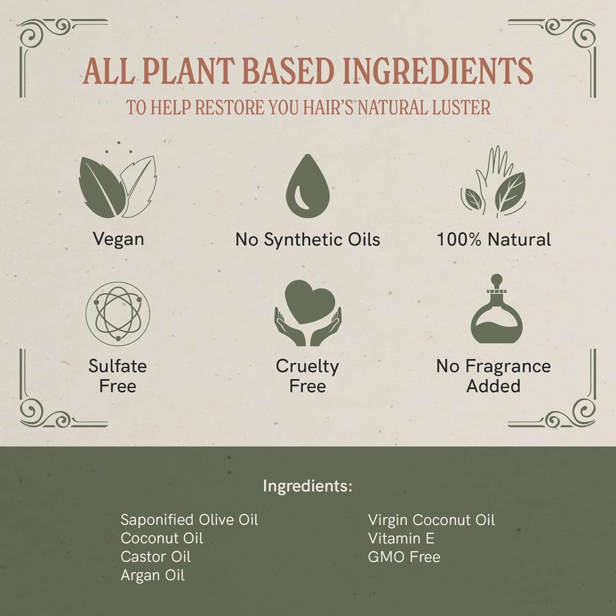 J.R.LIGGETT'S Coconut & Argan Oil Shampoo Bar – 2 Pack, Solid, Sulfate Free, 3.5 oz
