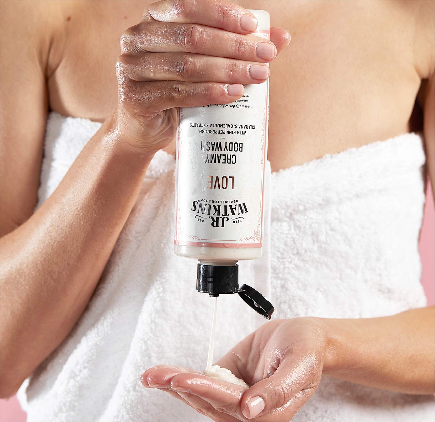 J.R. Watkins Love Creamy Body Wash – Peony & Patchouli (12 fl oz)
