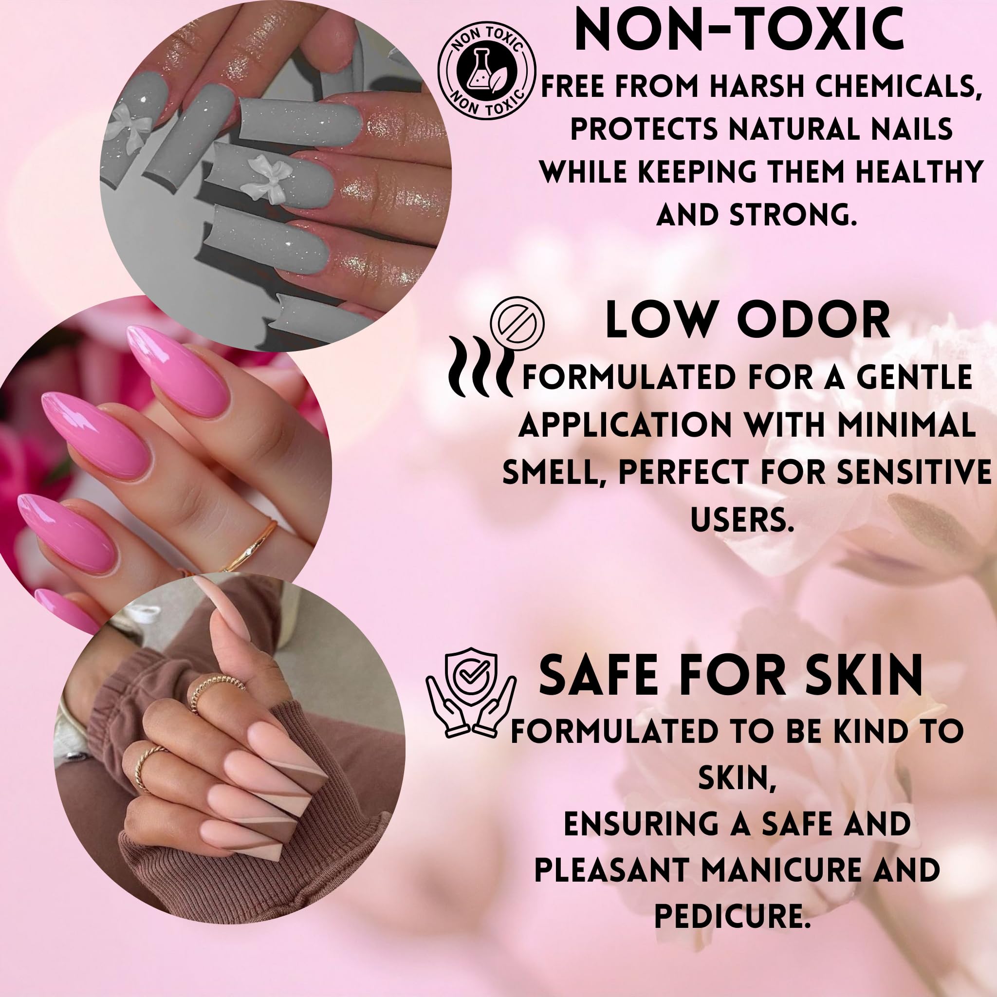 JRGel 6-Color Gel Nail Polish Set (15ml) – Professional Soak-Off UV Gel Polish for Home & Salon