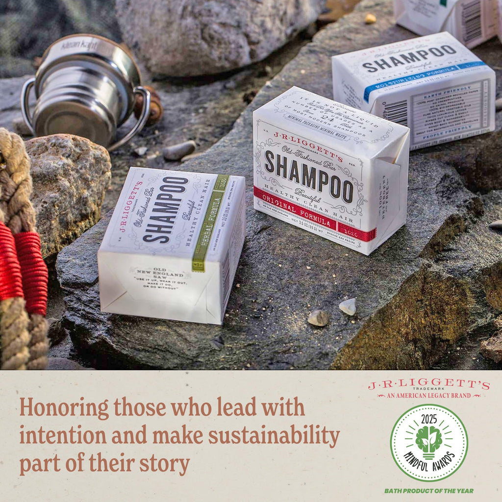 J.R.LIGGETT'S Shampoo & Conditioner Bar 3-Pack – Plant-Based, Travel-Ready