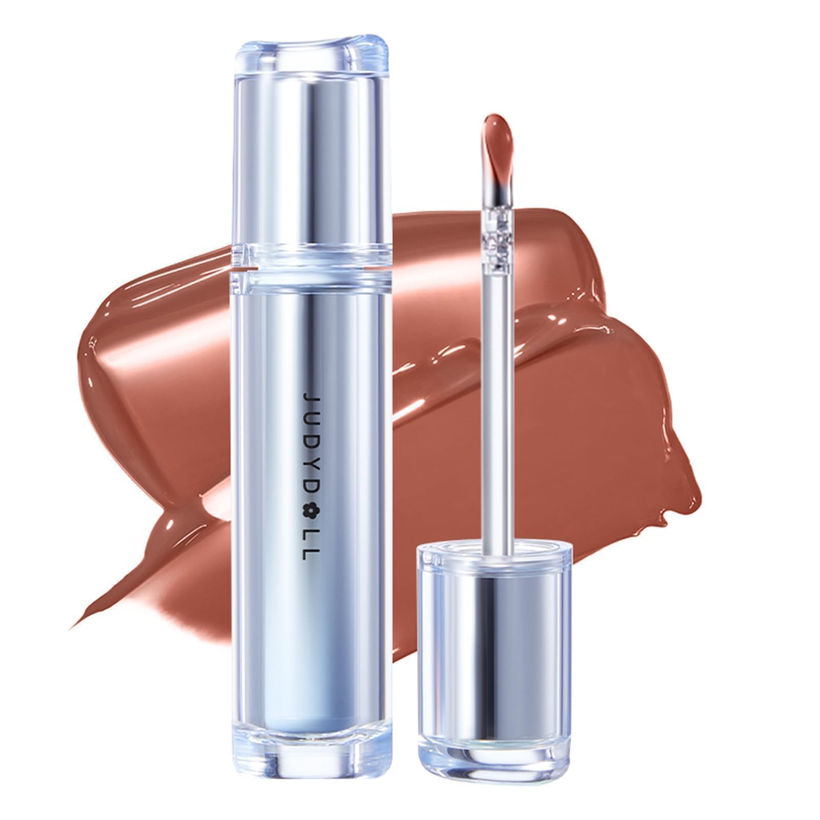 JUDYDOLL Ice Watery Lip Gloss #06 Iced Oolong – Non-Sticky, Long-Lasting Lip Color with Hyaluronic Acid