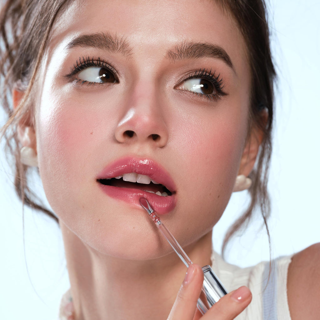 JUDYDOLL Ice Watery Lip Gloss – Waterproof, Long-Lasting Hydrating Lip Shine (Grape Shake, 2.4 g)