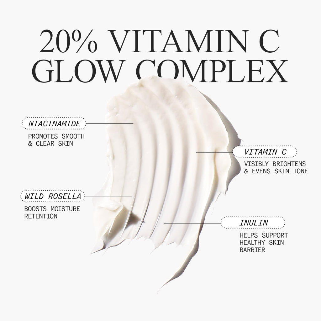 Juice Beauty PREBIOTIX C-Boost72 Hydrating Whipped Cream – 50 mL, 20% Vitamin C Niacinamide Glow Complex (Vegan)