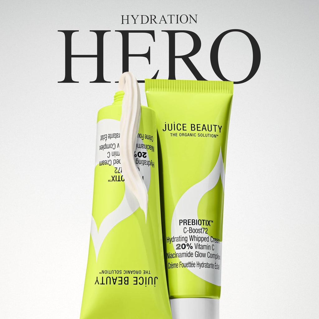 Juice Beauty PREBIOTIX C-Boost72 Hydrating Whipped Cream – 50 mL, 20% Vitamin C Niacinamide Glow Complex (Vegan)