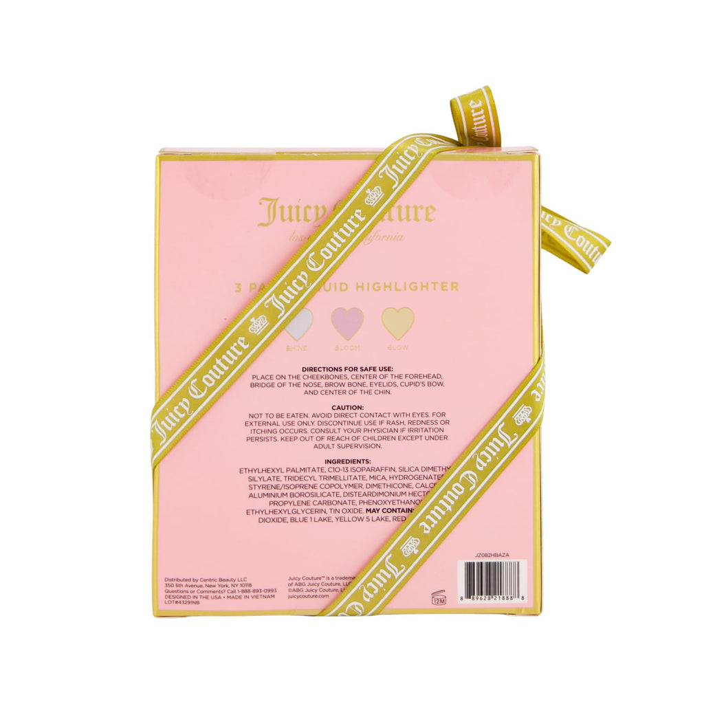 Juicy Couture 3 Pack Liquid Highlighter – Bloom, Shine & Glow | Buildable & Lightweight
