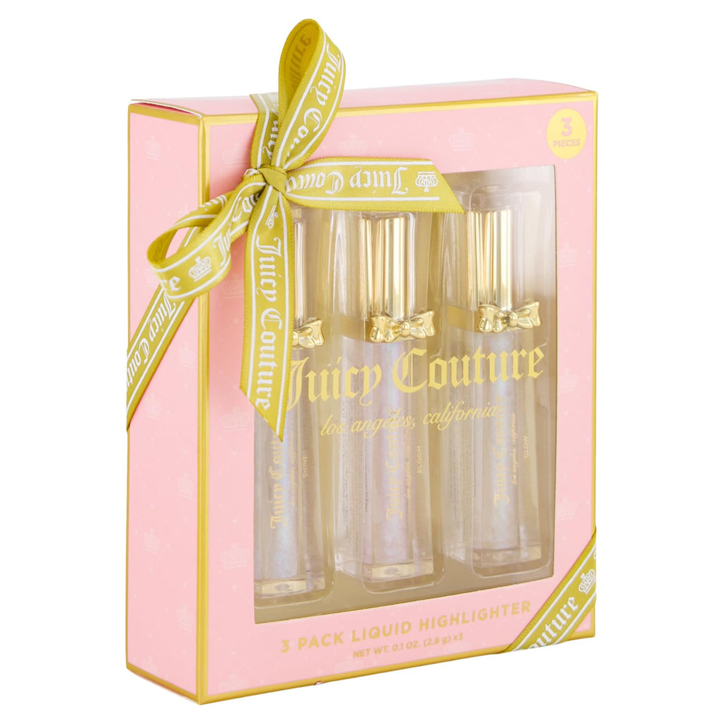 Juicy Couture 3 Pack Liquid Highlighter – Bloom, Shine & Glow | Buildable & Lightweight