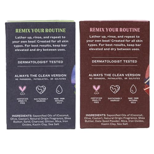 JUKEBOX Natural Bar Soap Duo – Friday Night Lights & Had Me by Halftime | Cedarwood & Floral, Made in USA, 4.5oz 2-pack