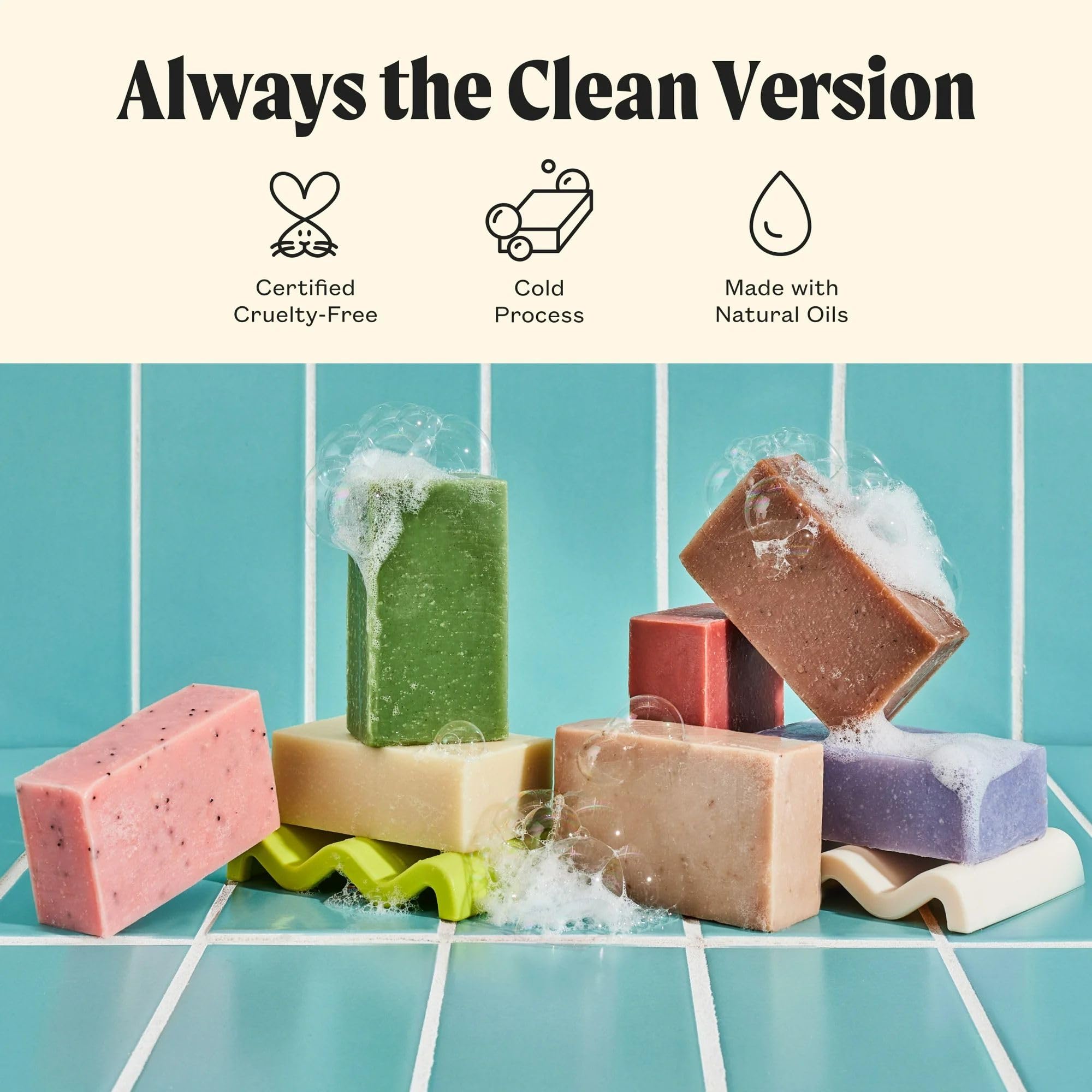 JUKEBOX Watermelon Disco Soap – Natural Cold-Process Bar, Heavy Scrub, 4.5oz (3 Pack)