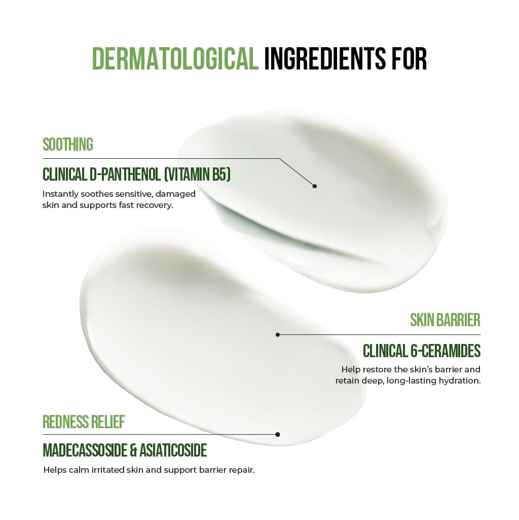 JUMISO D-Panthenol Barrier Soothing Cream — Lightweight 5-Ceramide Gel for Sensitive & Acne-Prone Skin