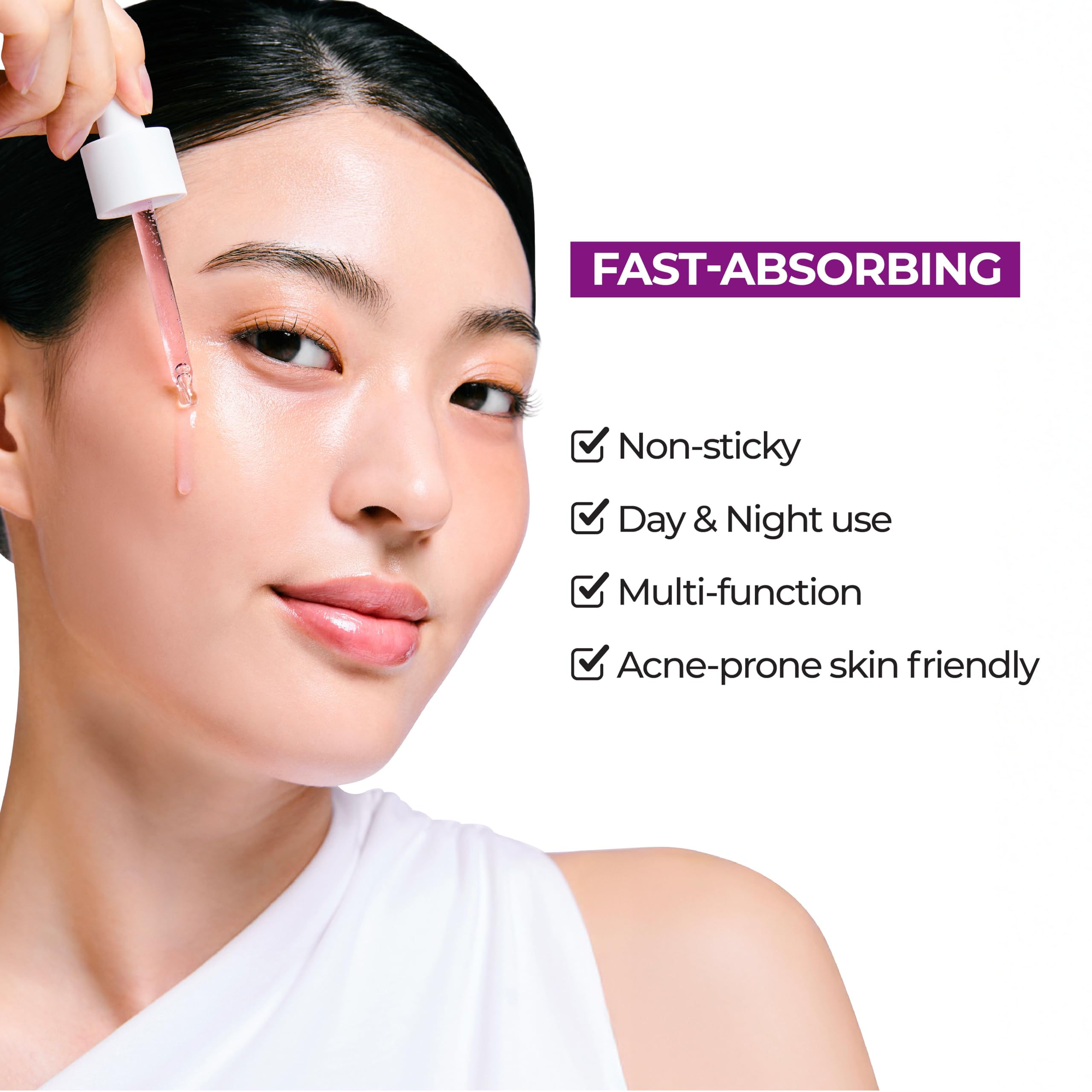 JUMISO Niacinamide 10% Hydrating Serum – No-Pilling Glass Skin Formula, TXA + Glutathione, Centella, Fragrance-Free (40ml)