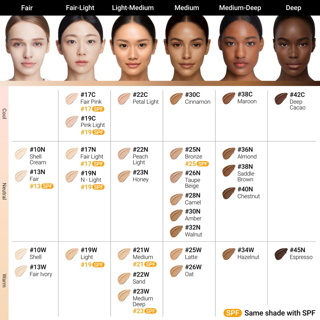 Jung Saem Mool SPF Essential Skin Nuder Cushion 13 Fair – Refill Included | SPF50, Natural Finish