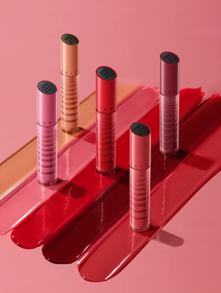 JUNG SAEM MOOL Lip-PRESSION Glow Lasting Tint – Hydrating Glassy Lip Stain in Soft Beige