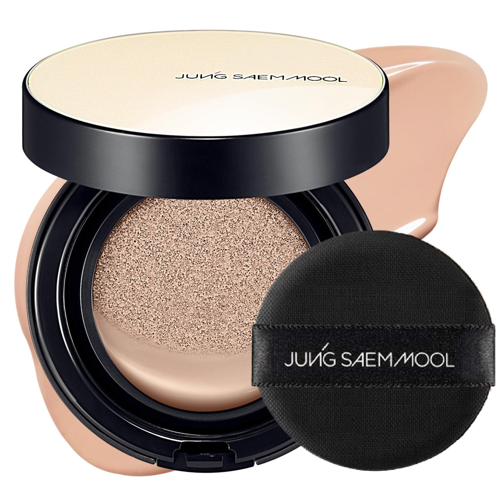 Jung Saem Mool Essential Skin Nuder Cushion 22C Petal Light – Natural Radiant Finish, Buildable Coverage, Lightweight Cushion Foundation