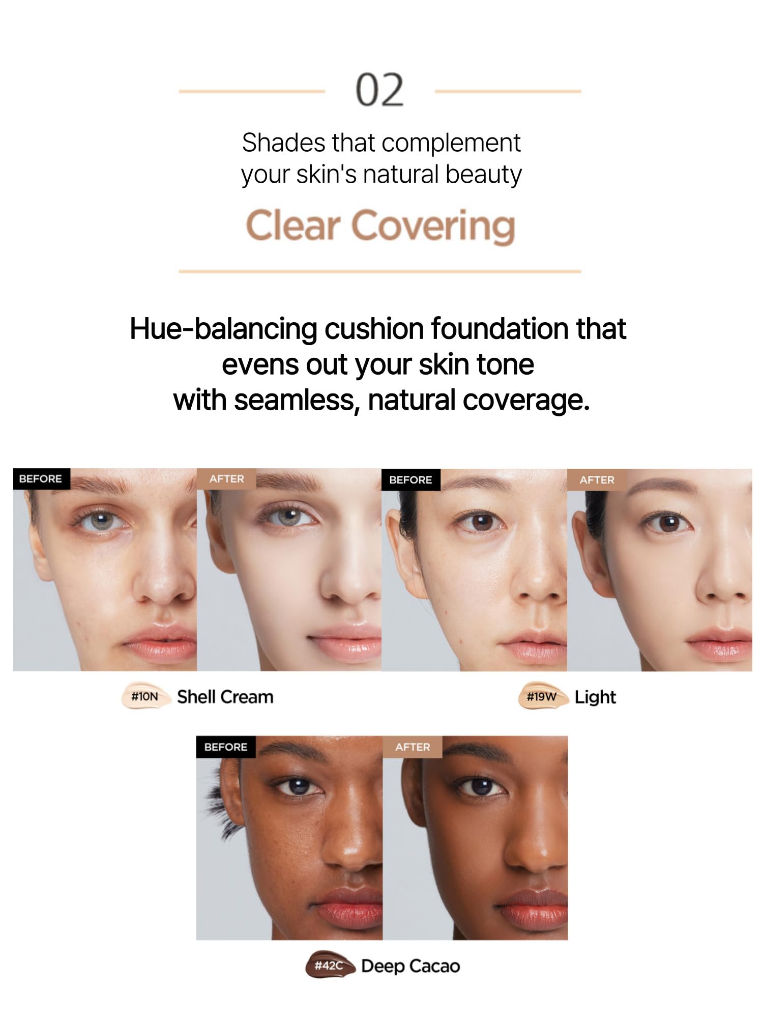 JUNG SAEM MOOL Essential Skin Nuder Cushion 17 Fair Pink SPF50 | Refillable Cushion Foundation