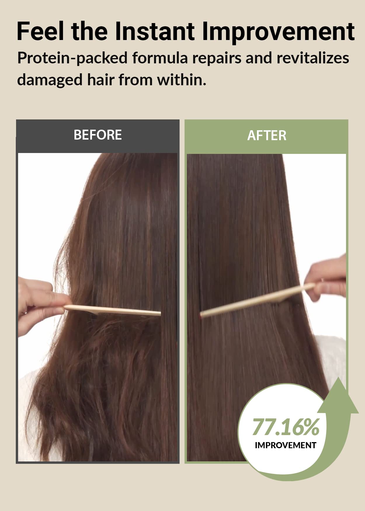 Jung Saem Mool Official Salon.ZIP Protein Recharging Shampoo – Damaged Hair Care, 14.1 oz (400 g)
