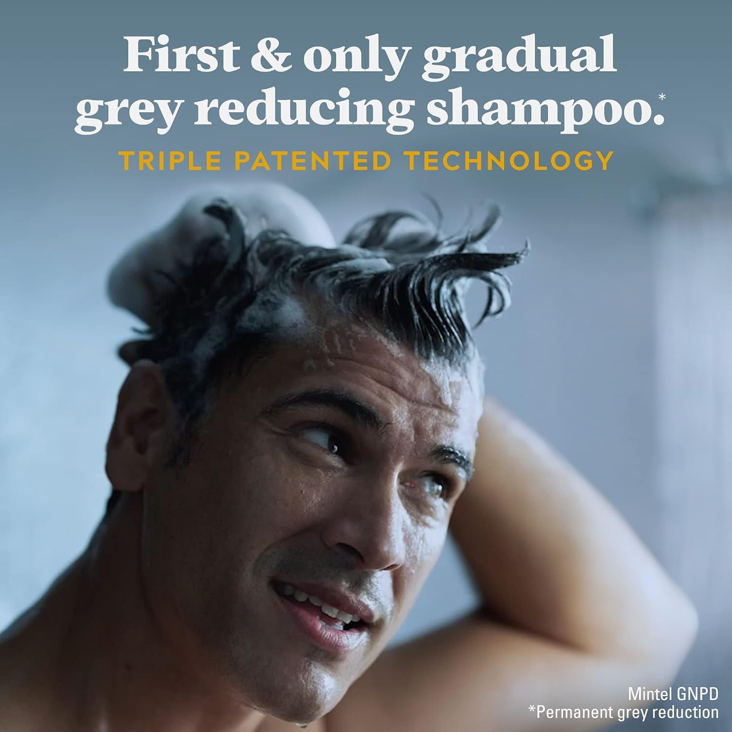 Just For Men Control GX Grey-Reducing 2-in-1 Shampoo & Conditioner with Keratin – Gradual Grey Reduction, 4 Fl Oz