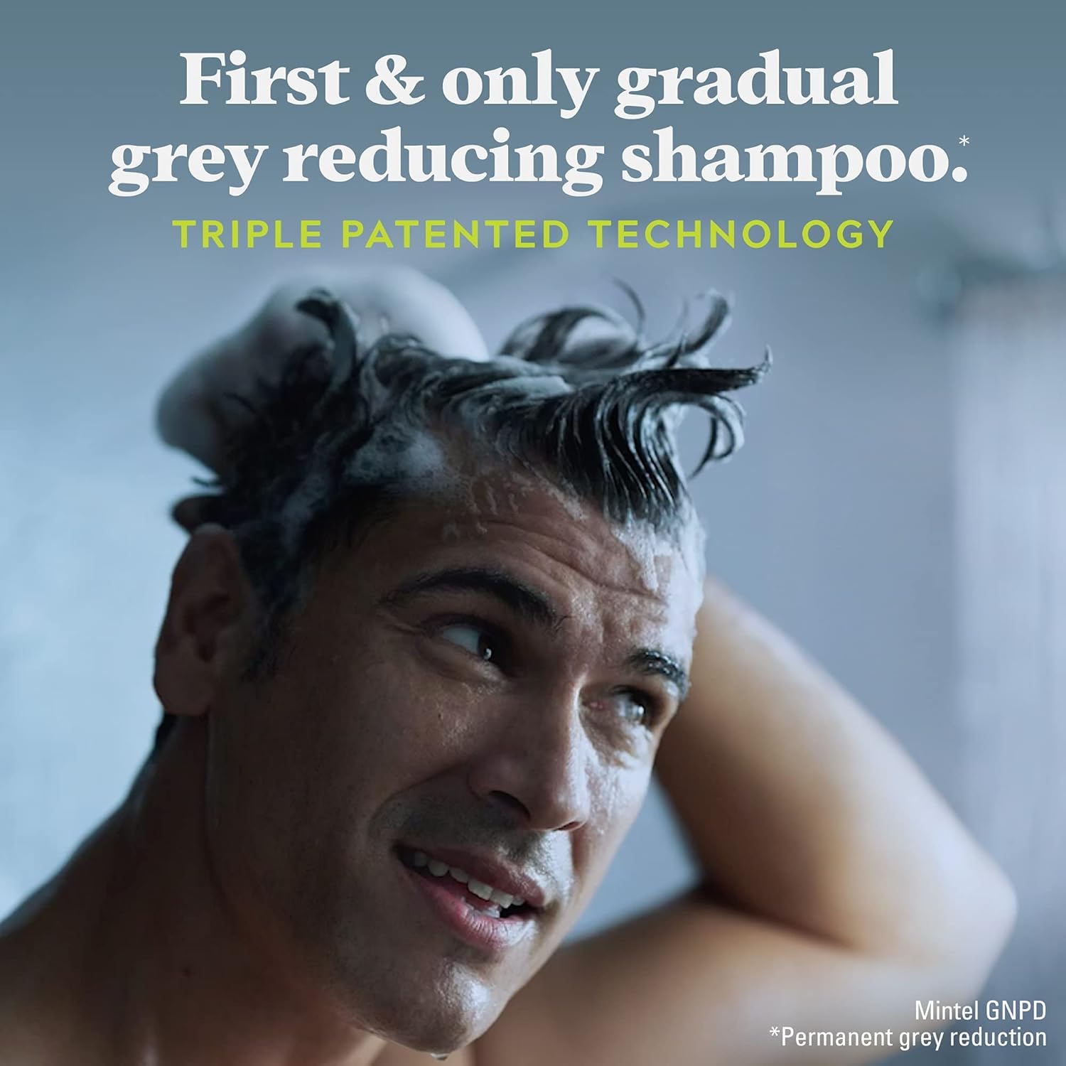 Just for Men Control GX Grey Reducing Shampoo with Keratin – Gradual Grey Reduction, Thicker-Looking Hair, 4 Oz (Packaging May Vary)