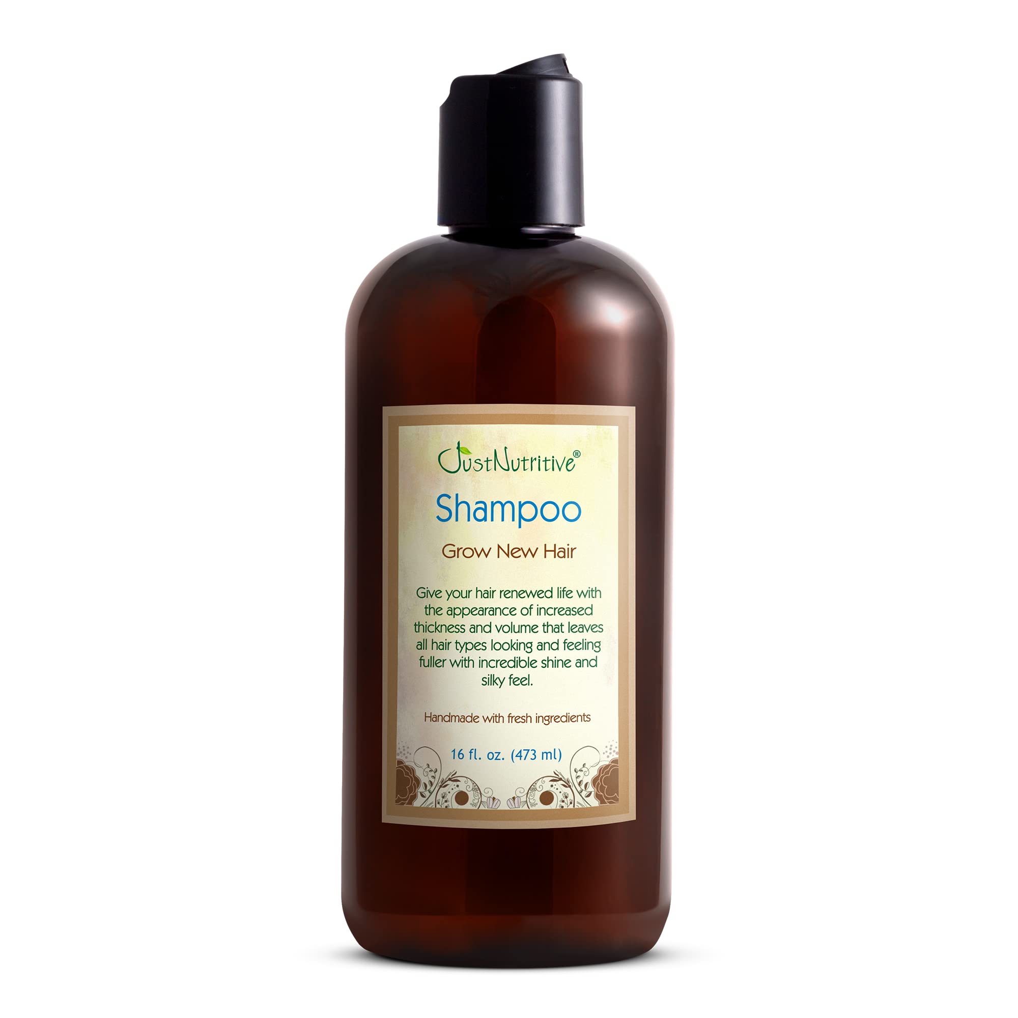 Grow New Hair Shampoo | Just Nutritive | Natural, Gentle Hair Growth Support | 16 oz