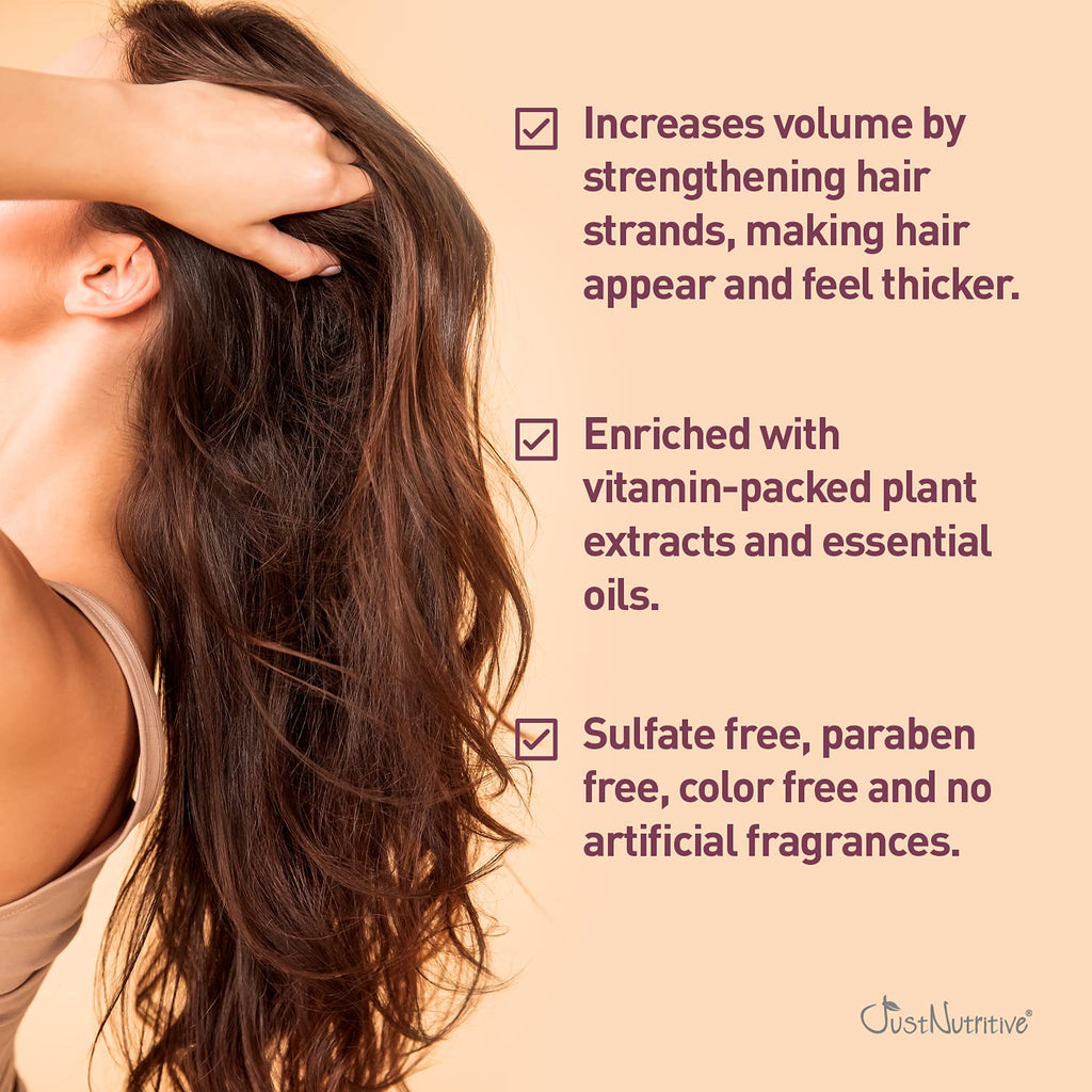 Grow New Hair Shampoo | Just Nutritive | Natural, Gentle Hair Growth Support | 16 oz
