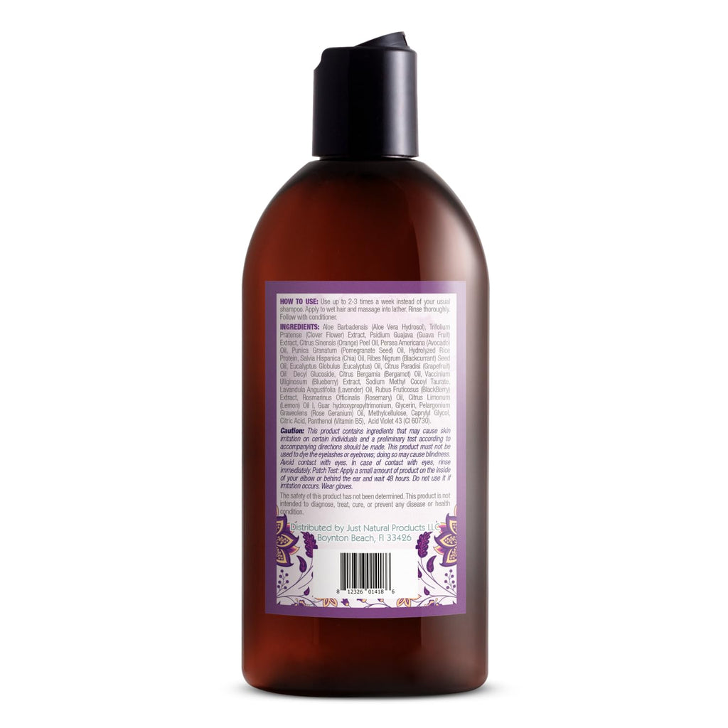Just Nutritive Purple Toning Shampoo for Blonde, Gray, White & Silver Hair – Neutralize Brassiness, Hydrate & Shine (8 oz)