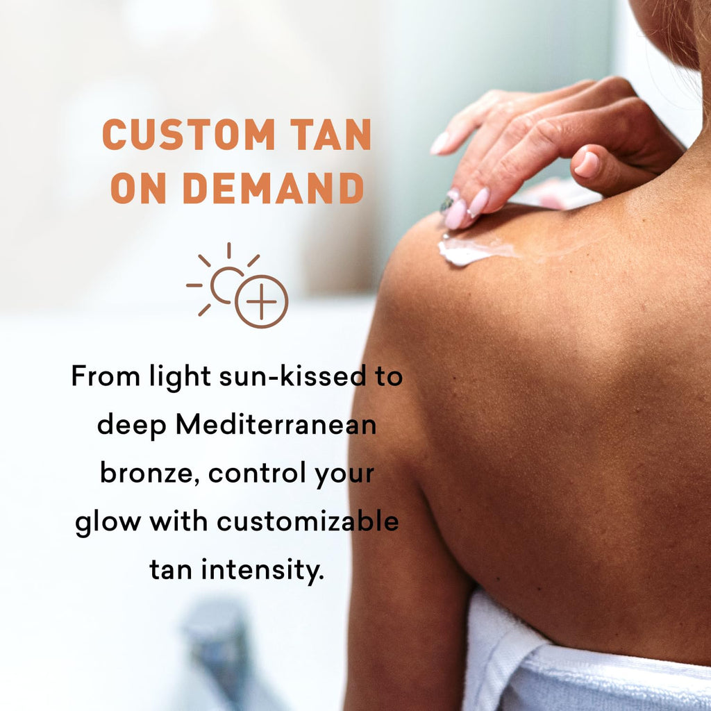 Just Nutritive Sunless Tanning Lotion – Anti-Aging Self-Tanner for All Skin Types | 8 Oz