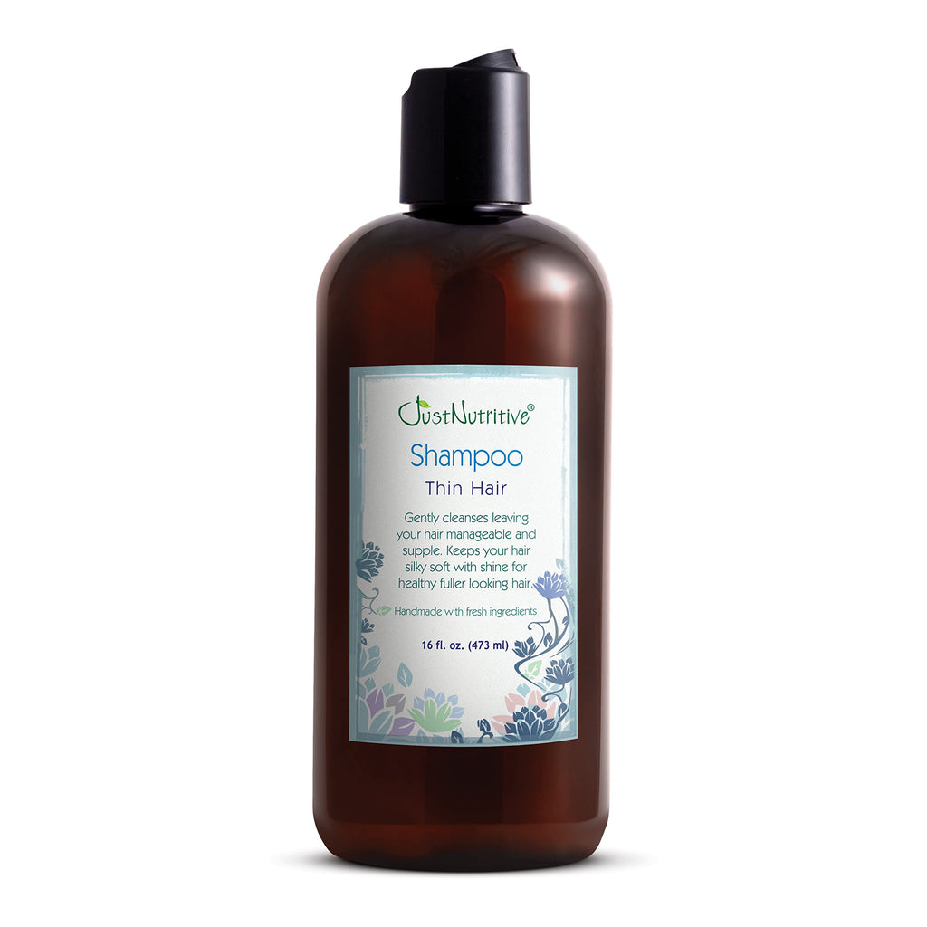 Just Nutritive Thin Hair Shampoo | Visibly Thicker Appearance | Natural Shampoo for Enhanced Volume 16 Fl Oz