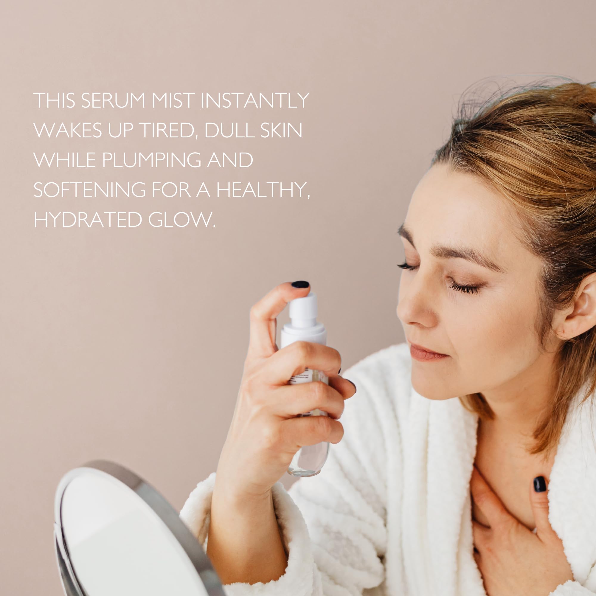 Just Us Tighten + Glow Serum Mist – Hydrating + Exfoliating Anti-Aging Treatment (50ml)